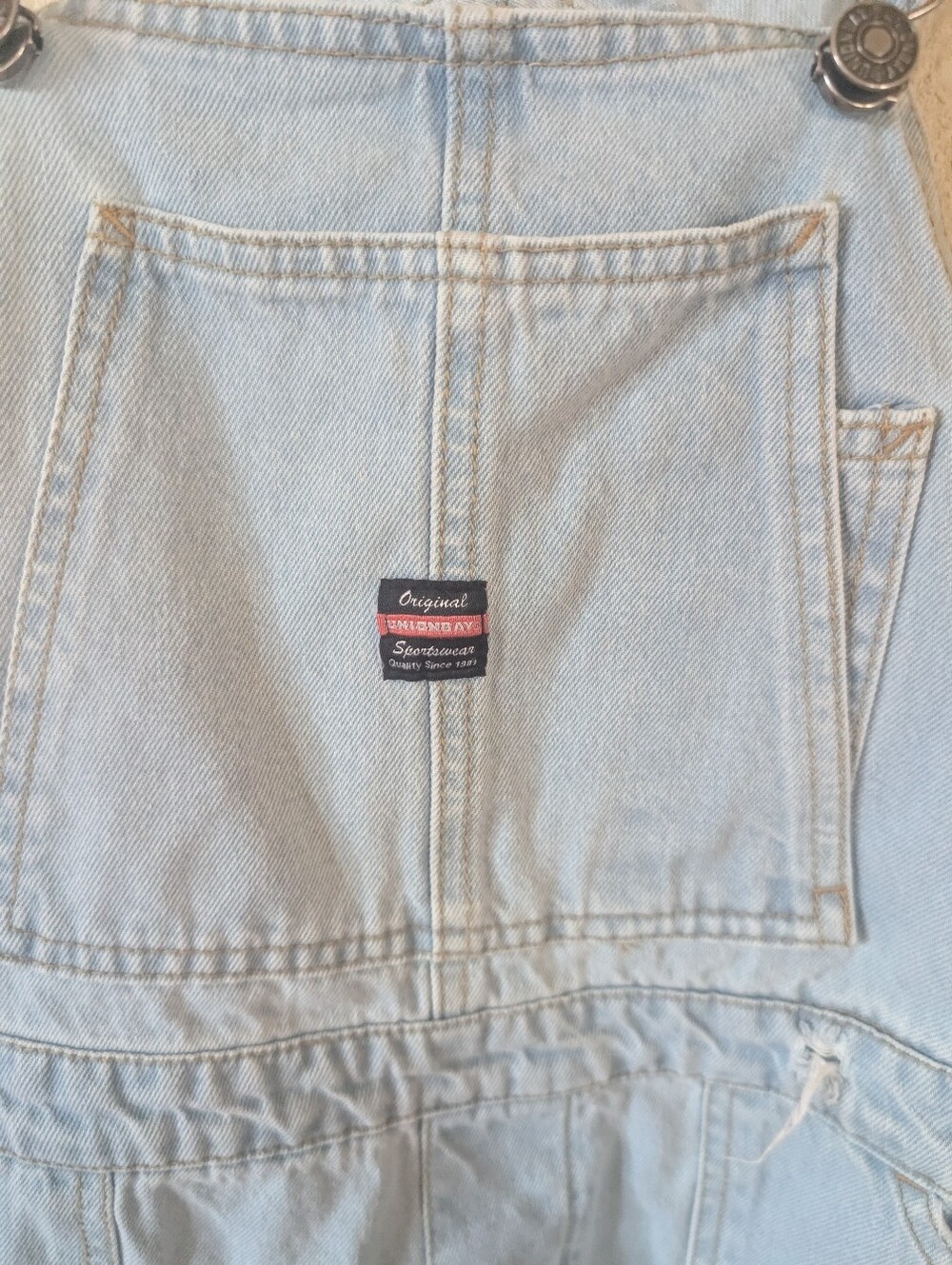 Unionbay Light Wash Denim Overalls Women's S